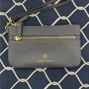 Nanette Lepore Blue Wristlet Clutch